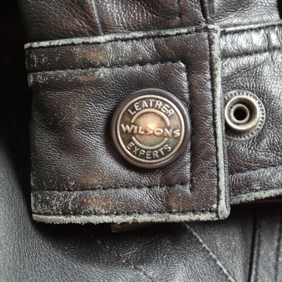 Wilsons Leather 100% genuine leather Coat Men’s XL - Picture 3 of 7